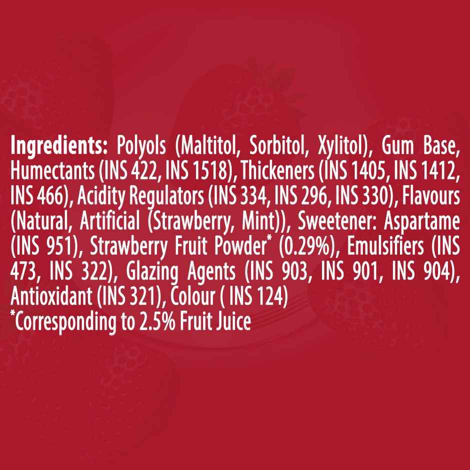 Mentos Pure Fresh Sugarfree Strawberry Chewing Gum Bottle