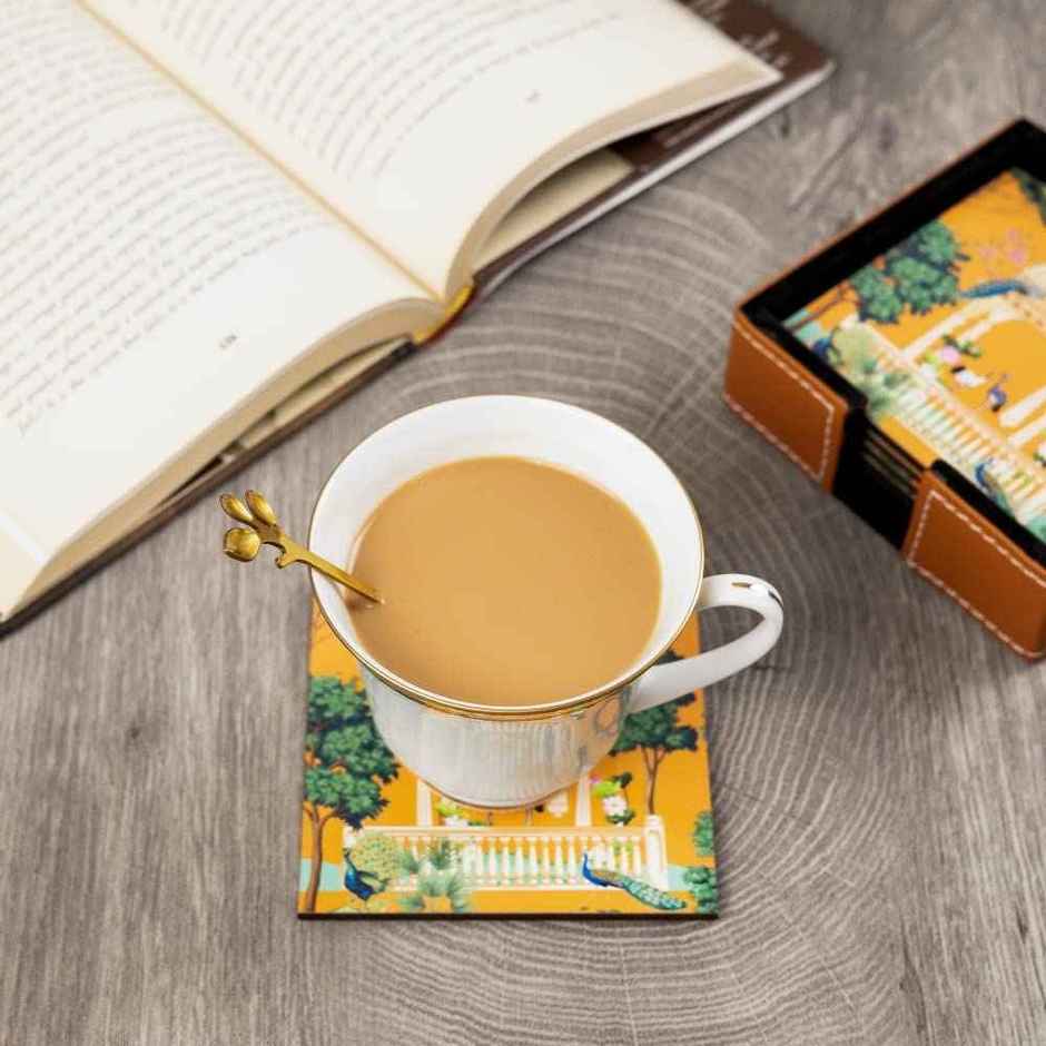 Birch & Co. Coaster | Heritage Coaster Set of 6 with Holder