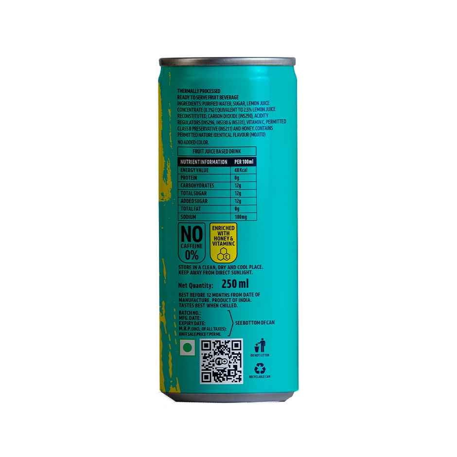 RIO Lemon Mojito Bubbly Fruit Drink Can | Fizzy & Refreshing