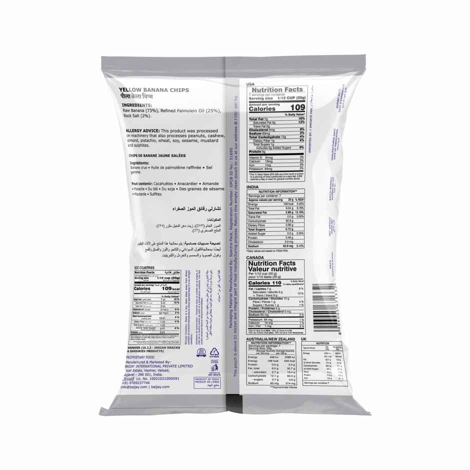 CHARLIEE Yellow Banana Chips