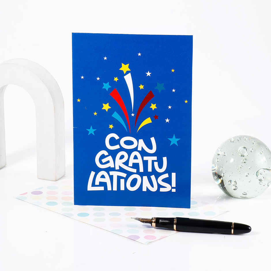 Archies Star Print Congratulations Greeting Card
