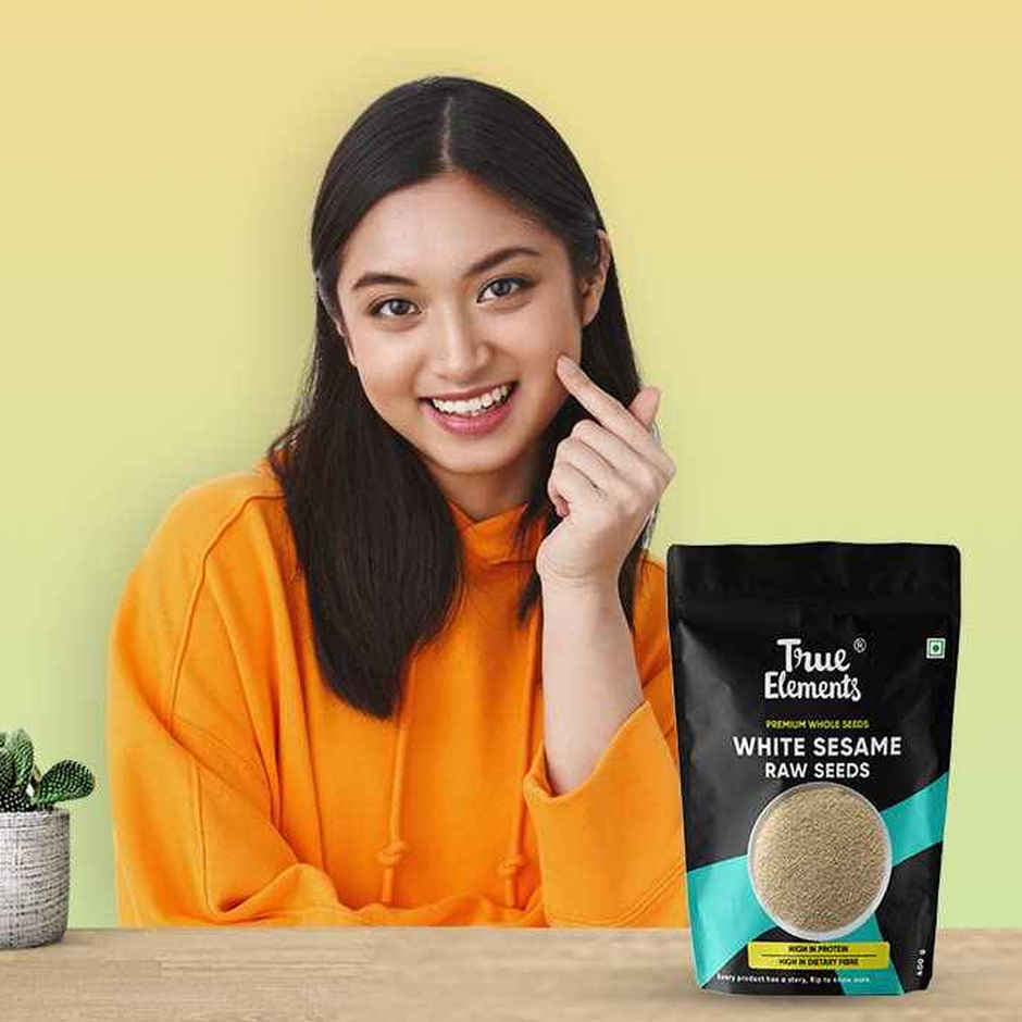 True Elements White Sesame Raw Seeds