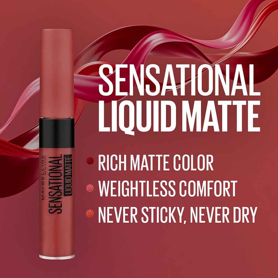 Maybelline Sensational Liquid Matte Lipstick 11, Made Easy