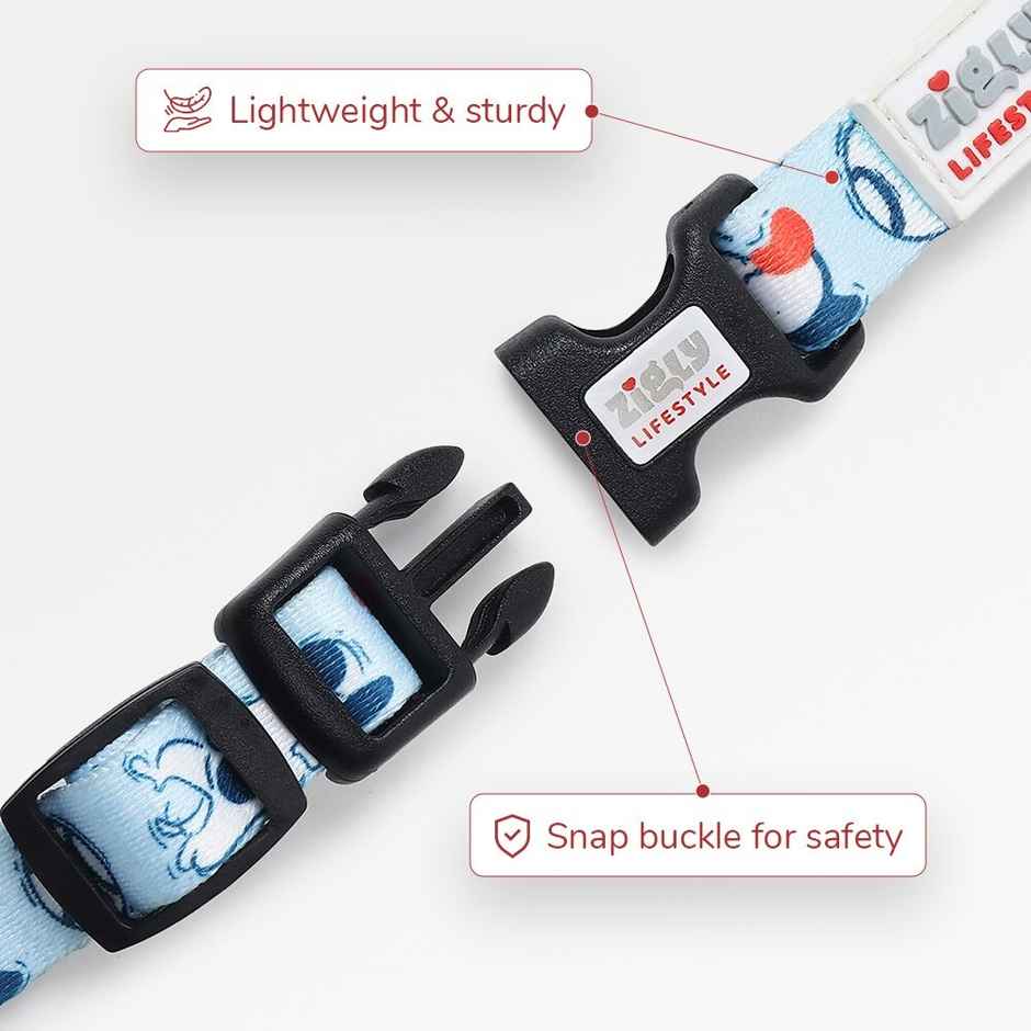 Zigly Lifestyle Doodle Collar Blue - Small
