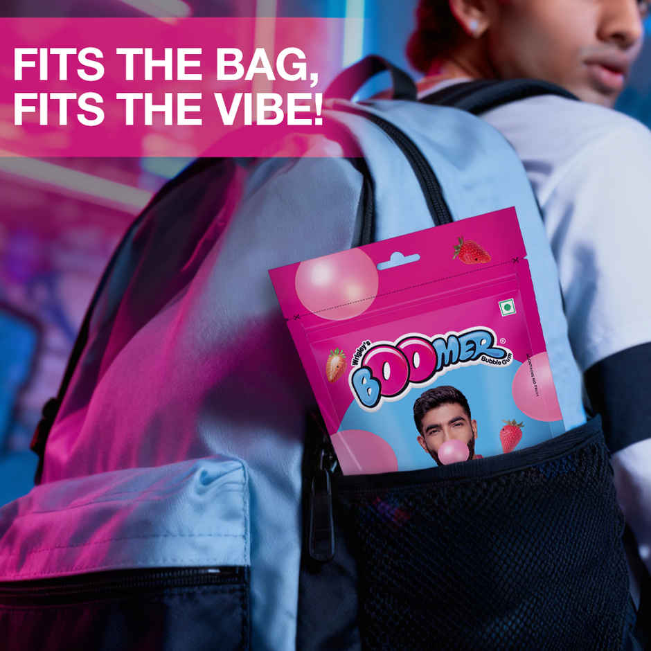 Boomer Strawberry Flavoured Bubble Gum Pack