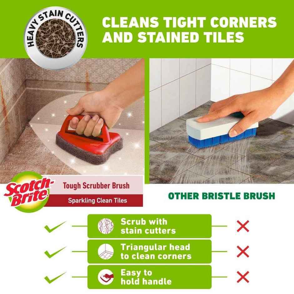 Scotch Brite Bathroom Scrubber Brush Combo 