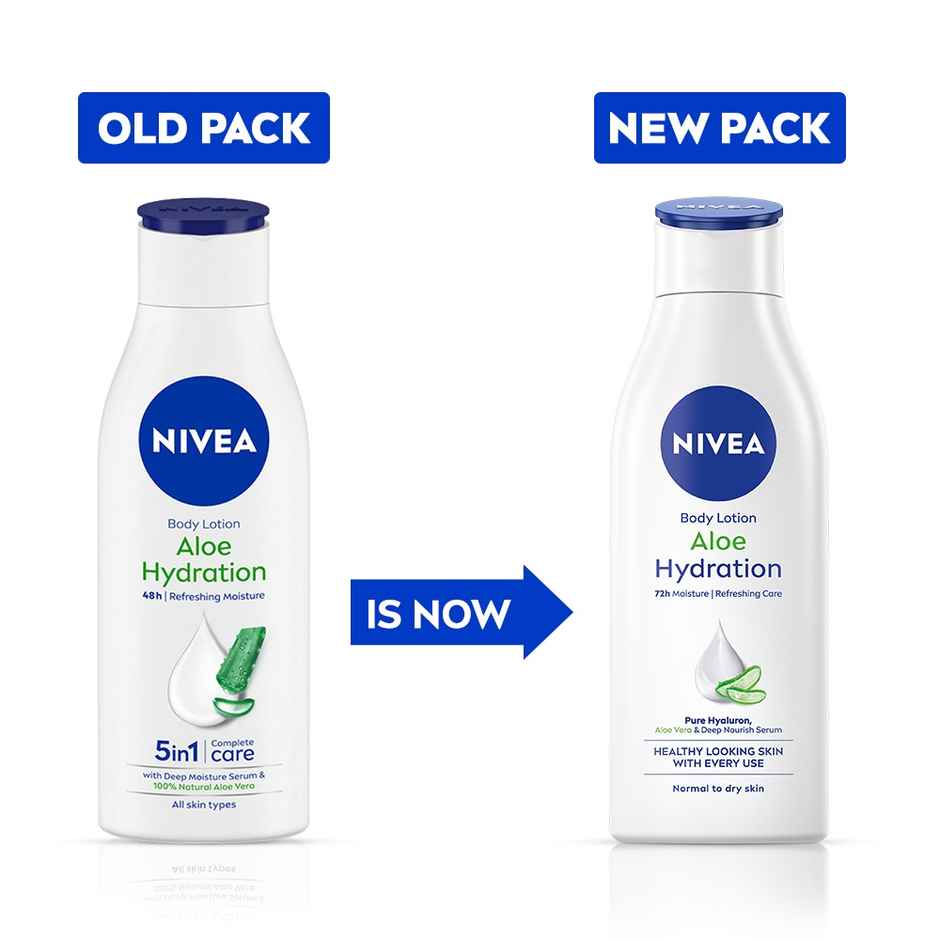 NIVEA Aloe Hydration Body Lotion|Refreshing Hydration|Non Sticky Feel|With Aloe Vera