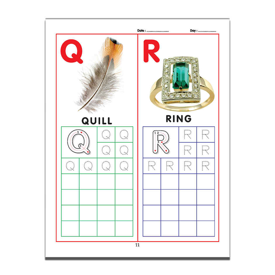 Dreamland ABC Capital Letters Writing Practice Book for Toddlers Age 2 to 5