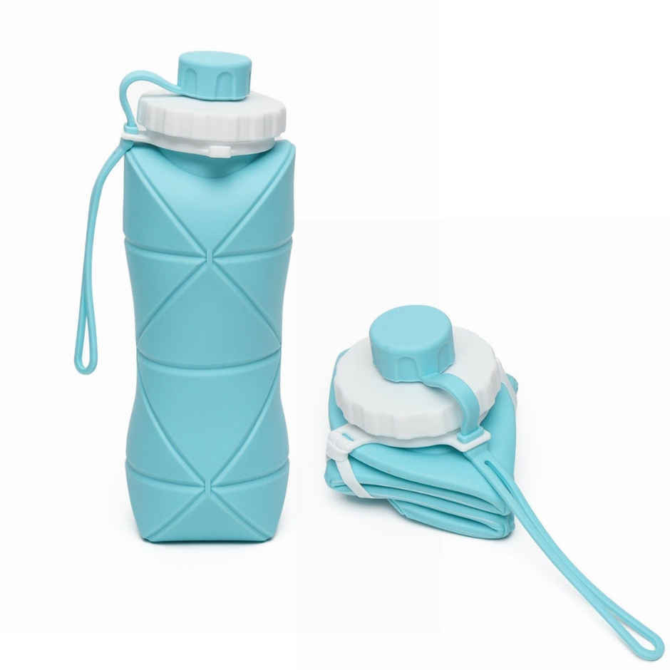 Se7en Silicone Folding Water Bottle 600Ml Travel Bottle for Sports, Gym Assorted Colour