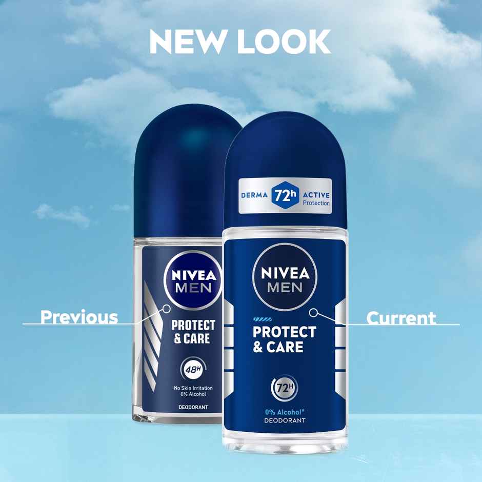 Nivea Protect & Care Deodorant Roll On For Men