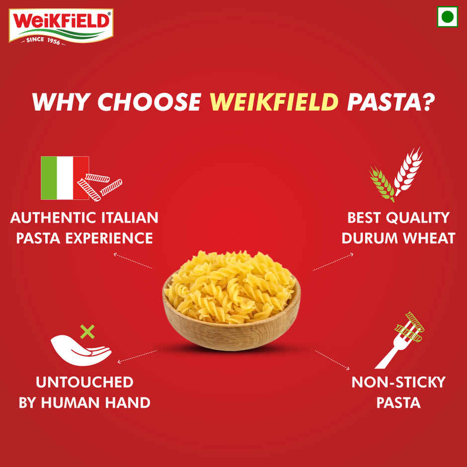 Weikfield Fusili Pasta | Premium Quality Wheat Pouch