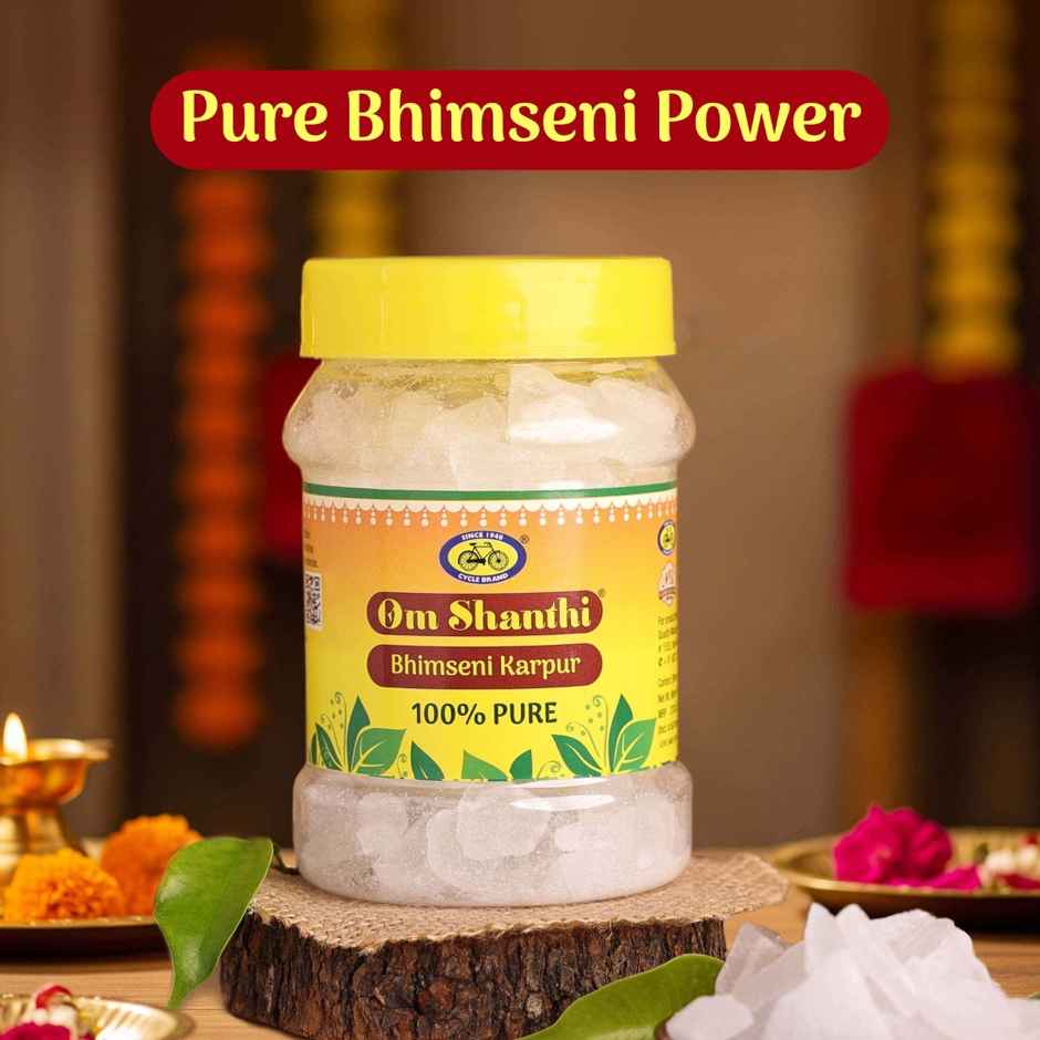 Om Shanthi Bhimseni Camphor | From House of Cycle