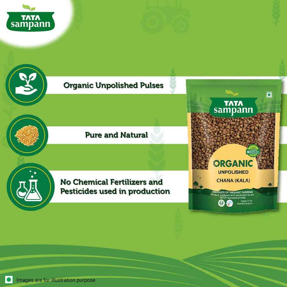 Tata Sampann Organic Unpolished Brown (Kala) Chana