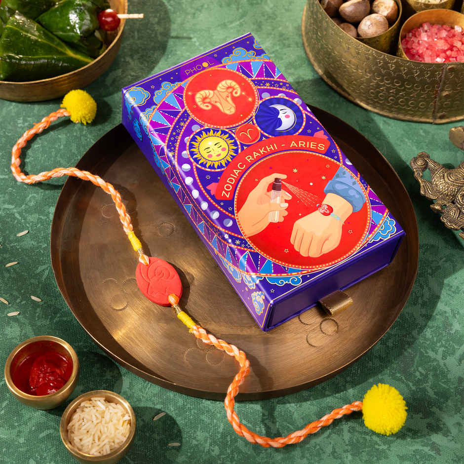 Zodiac Gemini Rakhi for Brother (Phool)