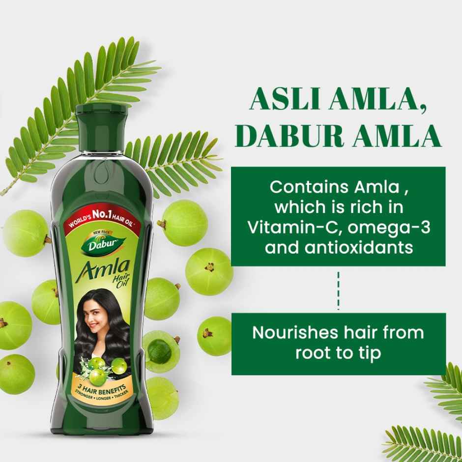 Dabur Amla Hair Oil - For Strong, Long & Thick Hair
