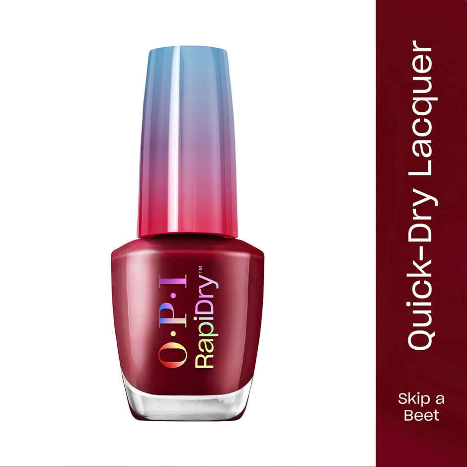 OPI Rapidry Nail Polish Skip A Beet Deep Red Quick Dry Smudge Proof