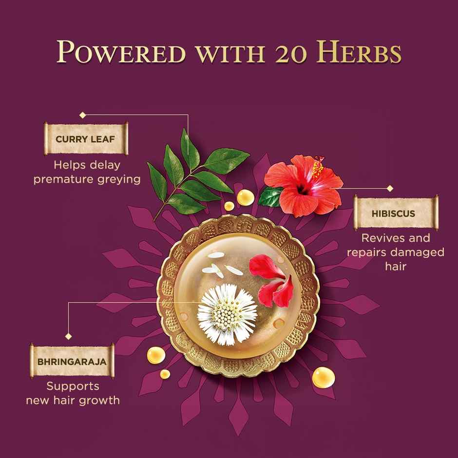 Himalaya Ayurveda Secrets Hair Growth Oil with Bhringraj, Hibiscus & Curry Leaf