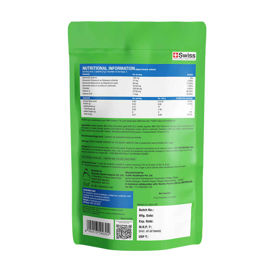 Fast&up Reload Zero Sticks Kiwi Berry