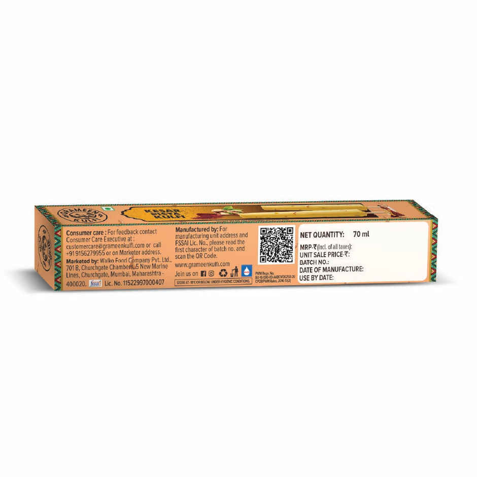 Grameen Tricolour Kulfi Sticks Pack of 3 - Kesar Pista, Desi Malai, Calcutta Paan Combo