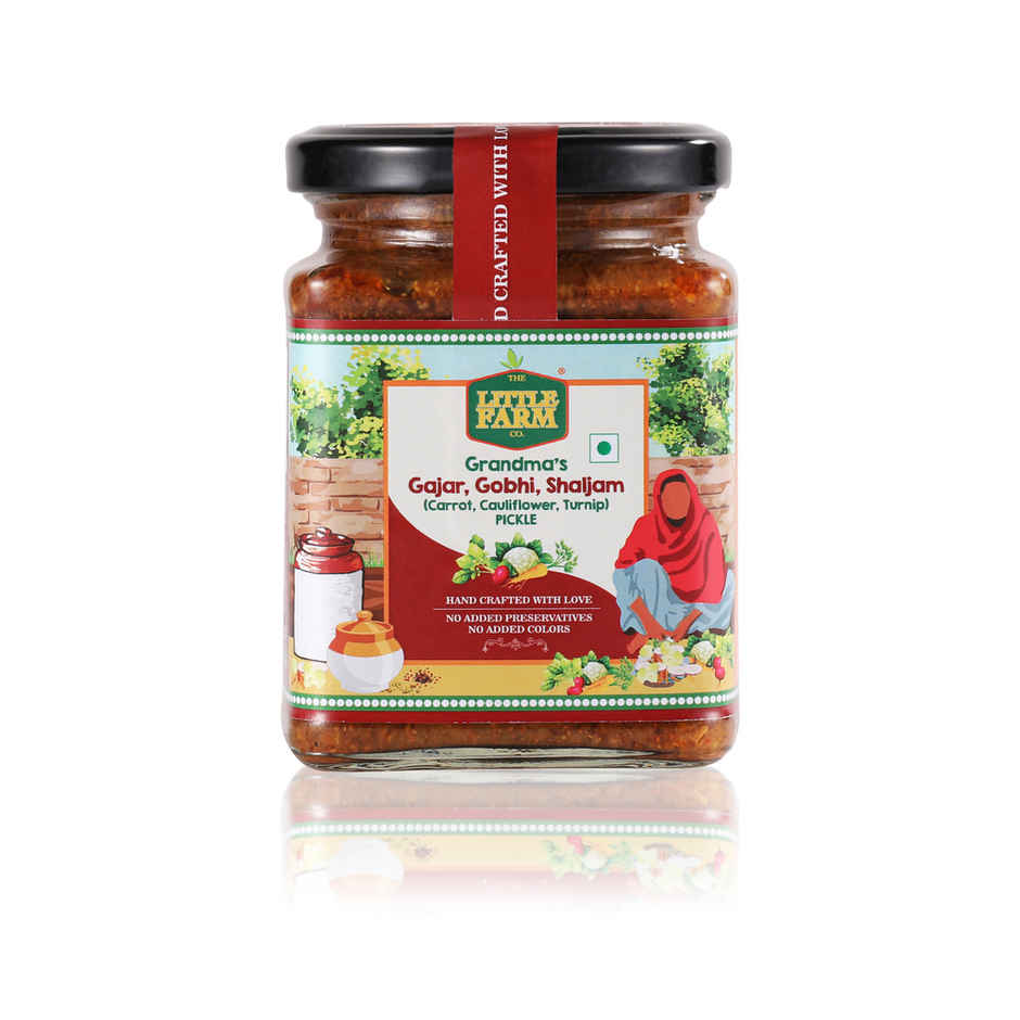 The little Farm Co. Mixed Gobhi Gajjar Shalgum Pickle | Achaar | Made with jaggery