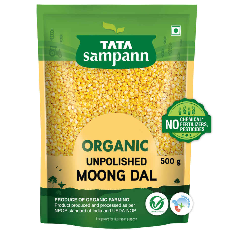 Tata Sampann Organic Unpolished Moong Dal