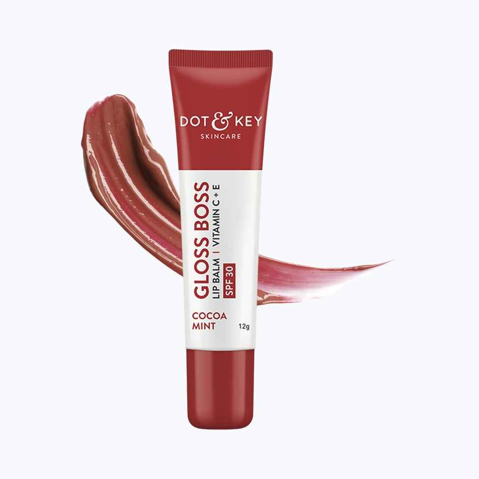 Dot & Key Gloss Boss Tinted Lip Balm SPF 30 Vitamin C + E - Cocoa Mint Combo   