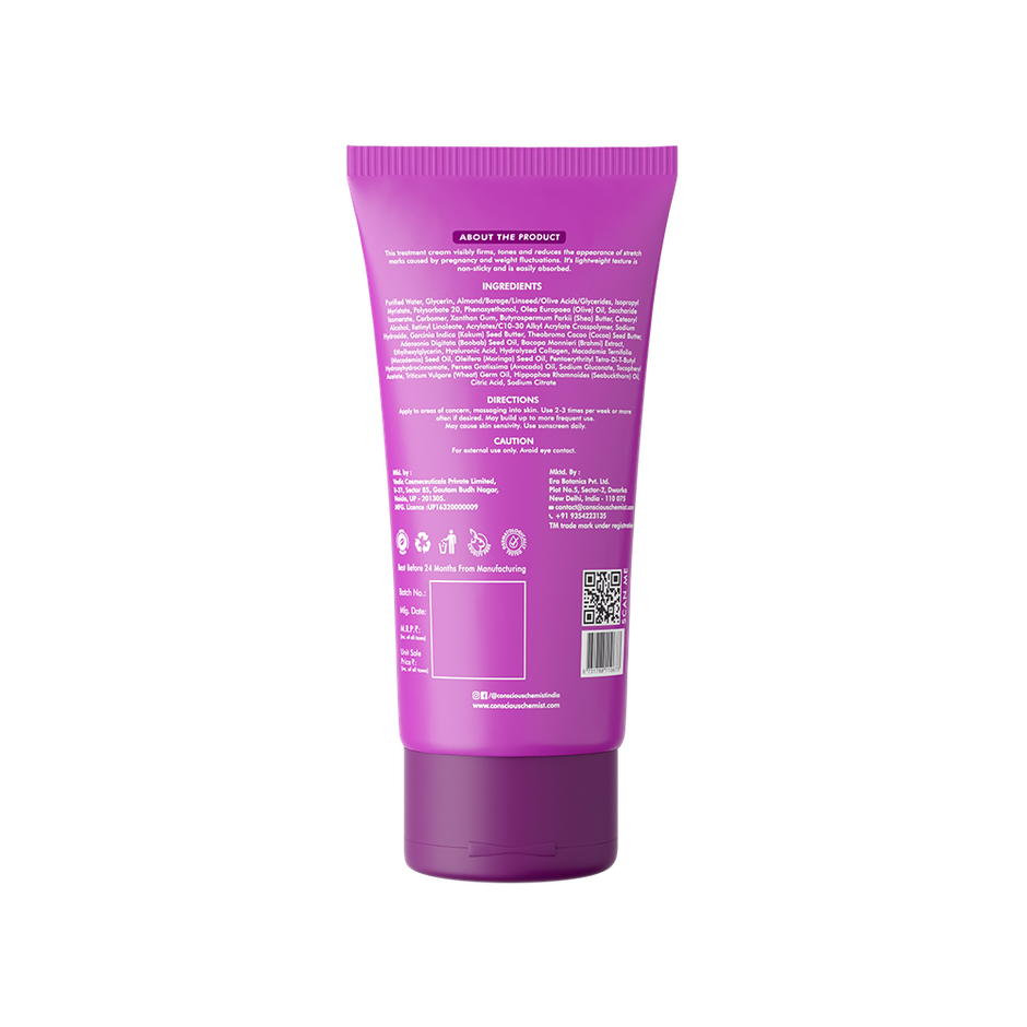 Conscious Chemist Retinol Body Cream Reduces Stretch Marks, Uneven Skin Tone & Scars