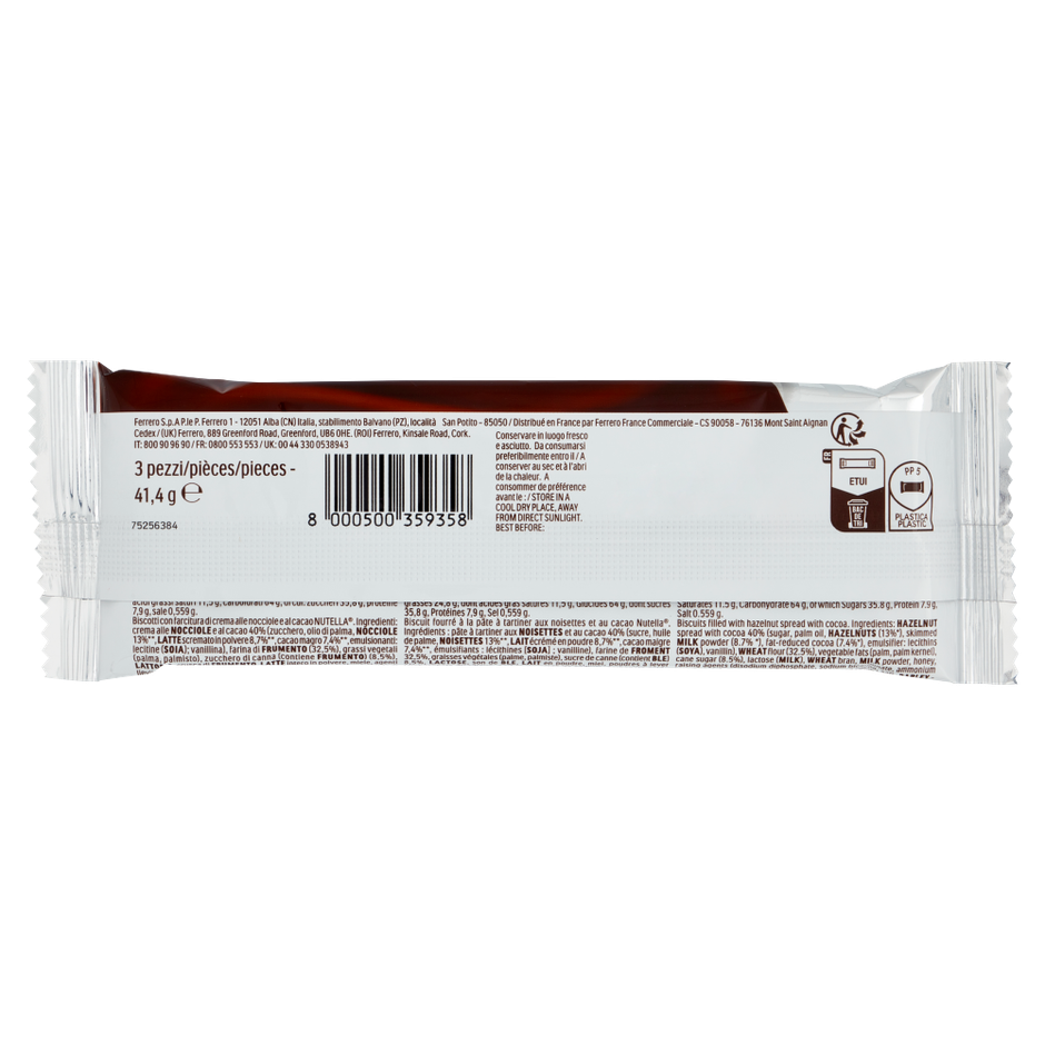 Nutella Ferrero Chocolate Biscuits Pack of 3