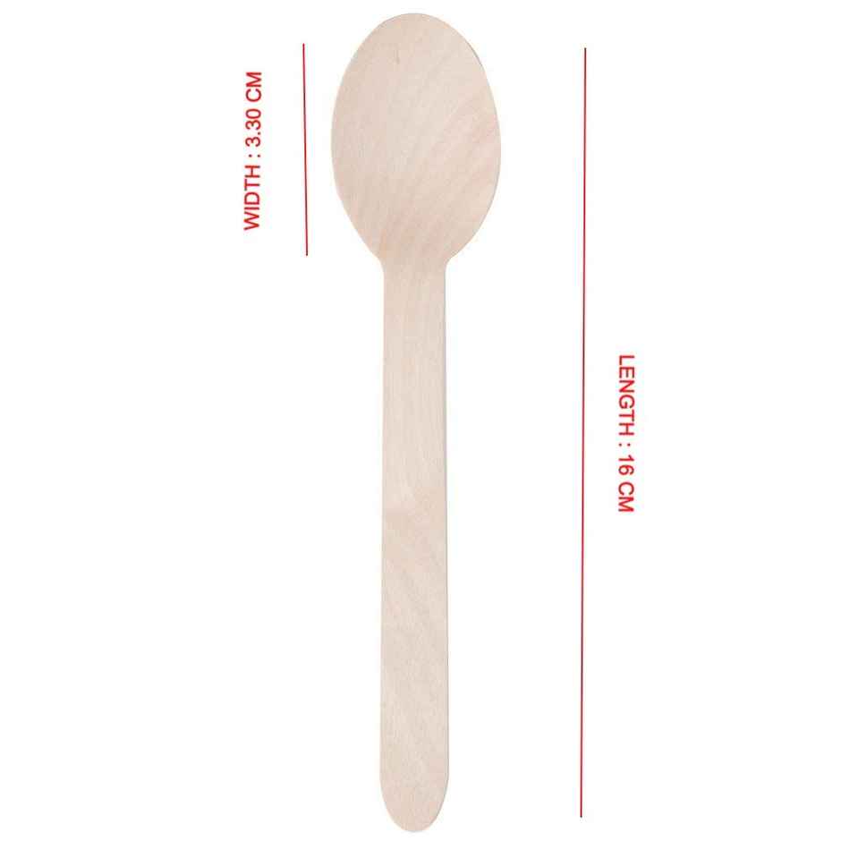 Wood Disposable Spoon | 16 cm