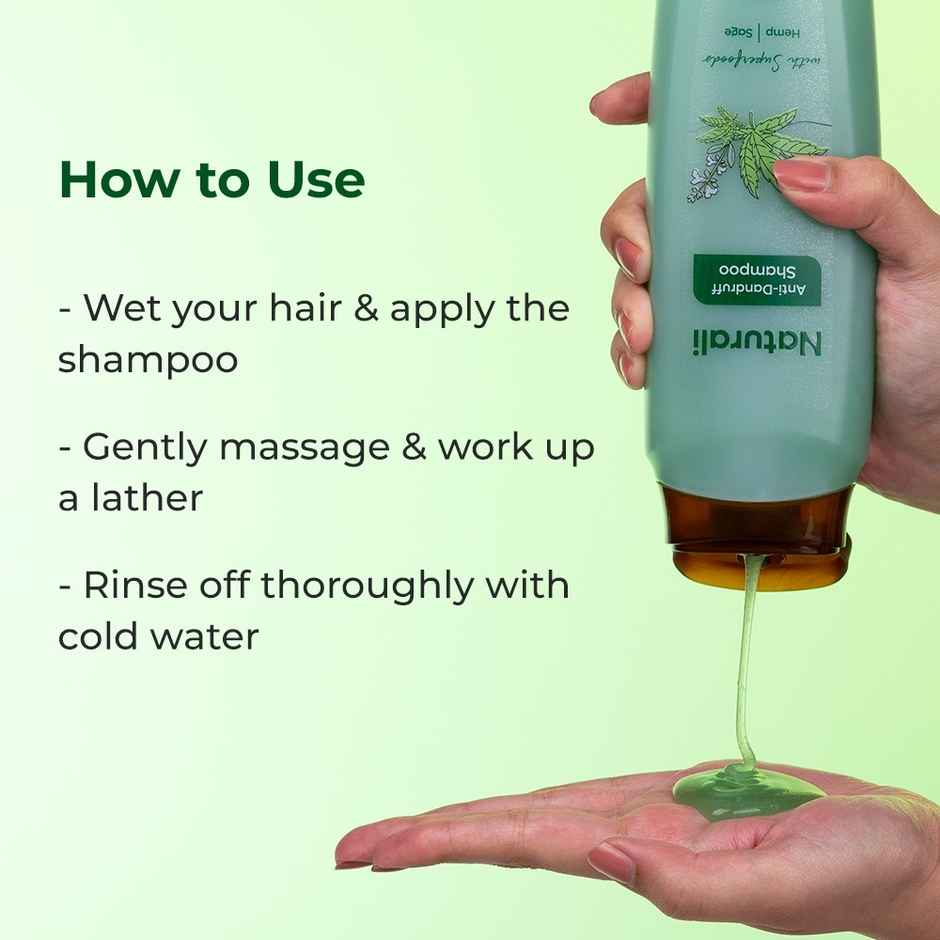 Naturali Anti Dandruff Shampoo | Salicylic Acid Shampoo | No Sulfate No Paraben Shampoo