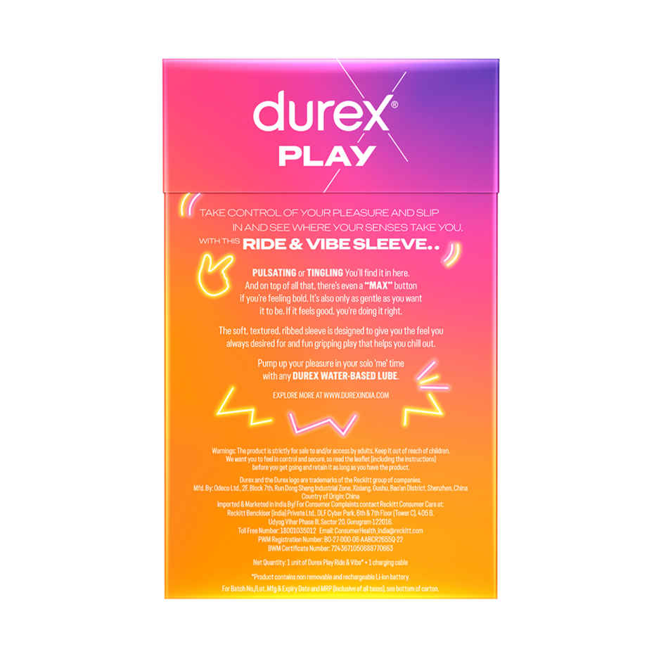 Durex Ride  & Vibe Men's Personal Massager | Vibrating & Rechargeable