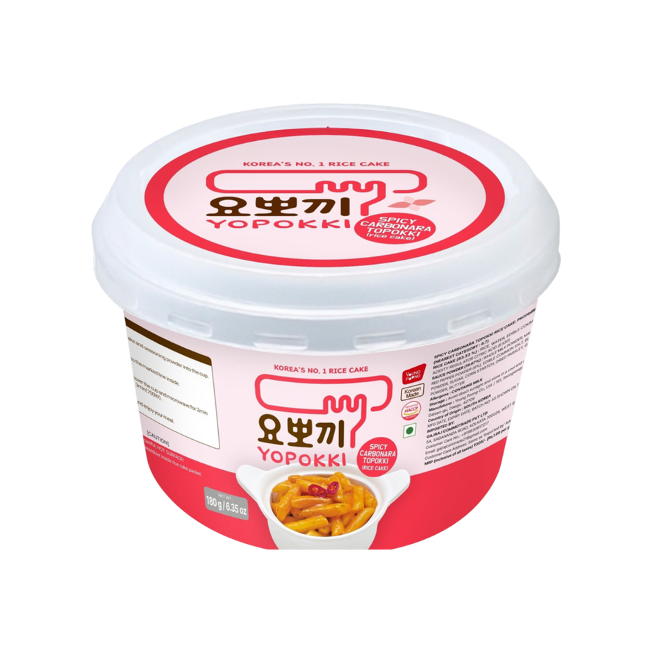 Yopokki Spicy Carbonara Topokki Rice Cake