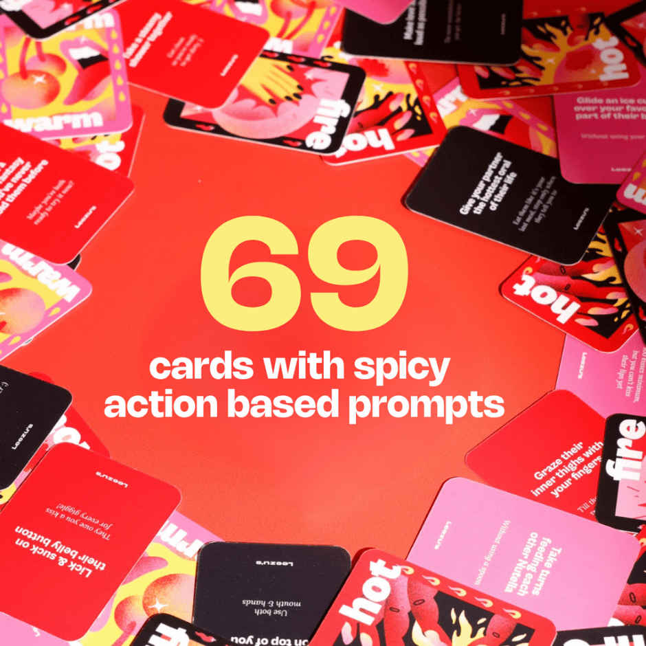 Leezu'S Extremely Naughty Cards Adult Game (1pc) & Leezu'S Lipstick Bullet Personal Massager For Women (1pc) Combo