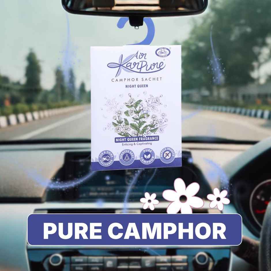 Night Queen Camphor Sachet by Air Karpure | Car, Bathroom & Room Freshener | From House of Cycle