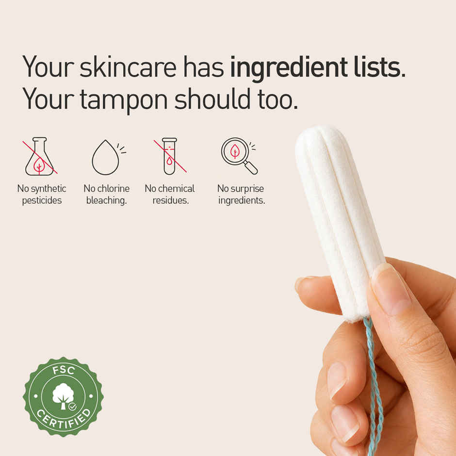 Sirona Applicator Tampon for Women | Heavy Flow | Easy Insertion | Rash, Toxin & Fragrance Free | 8 Hours Leak Protection