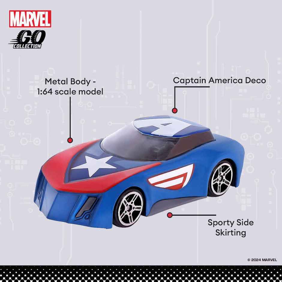 Hasbro Marvel Go | Captain America - Diecast Toy Car