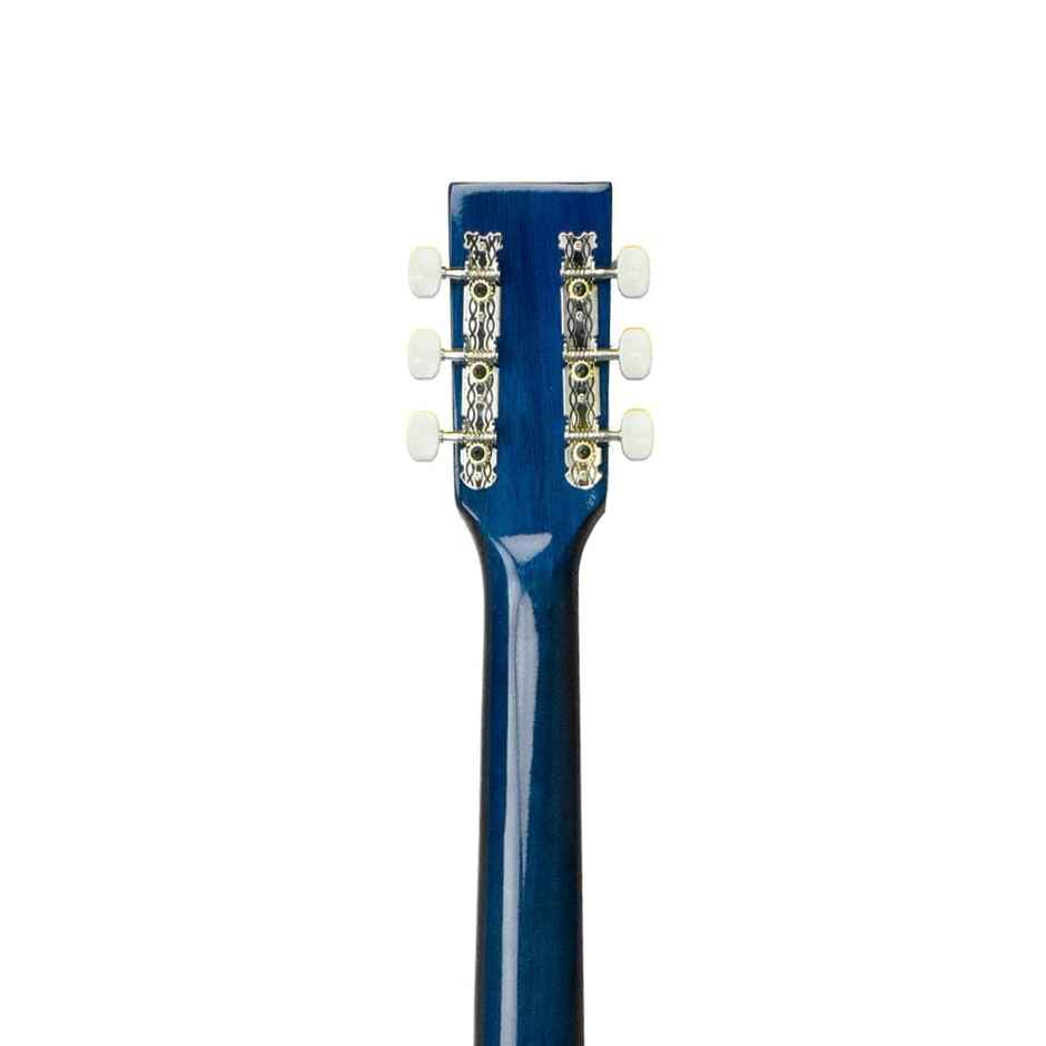 Henrix 38C Cutaway Acoustic Guitar Kit with Accessories | Blue Burst - 38 Inches