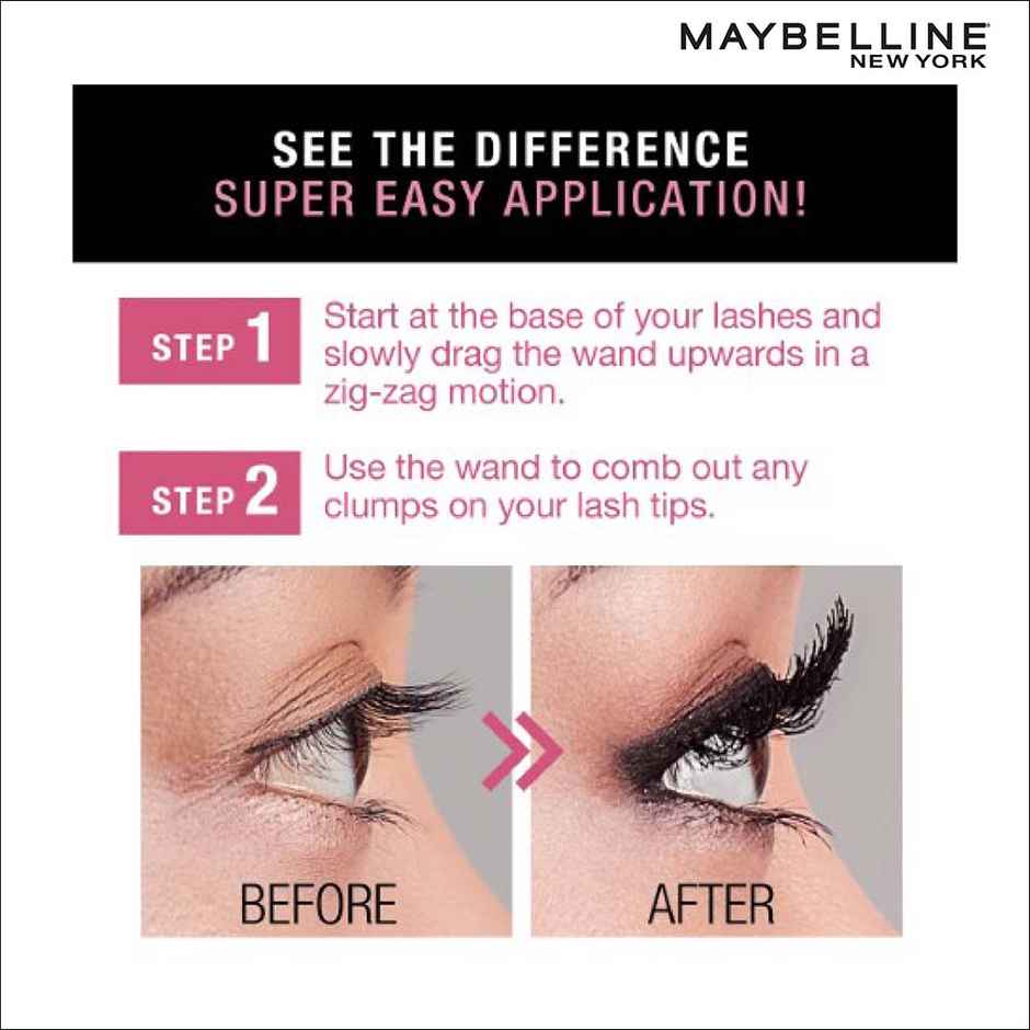 Maybelline New York Hypercurl Mascara Washable Black