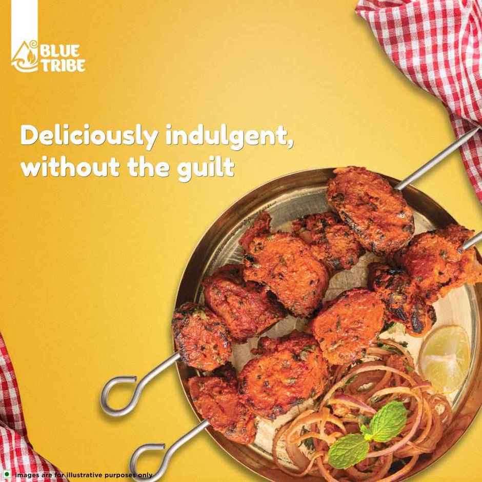 Blue Tribe | Ready To Eat Tandoori Soya Chaap | No Maida 