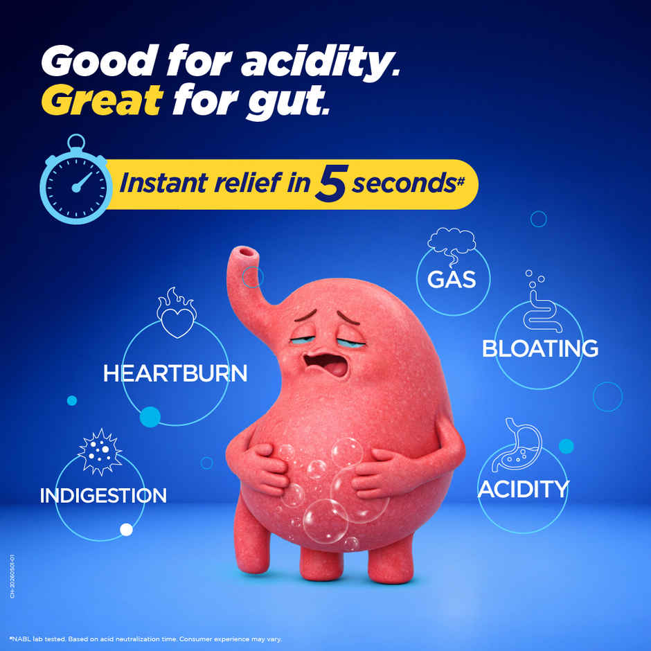 Alkaseltzer Lemon Flavour Instant Relief from Acidity, Gas & Indigestion