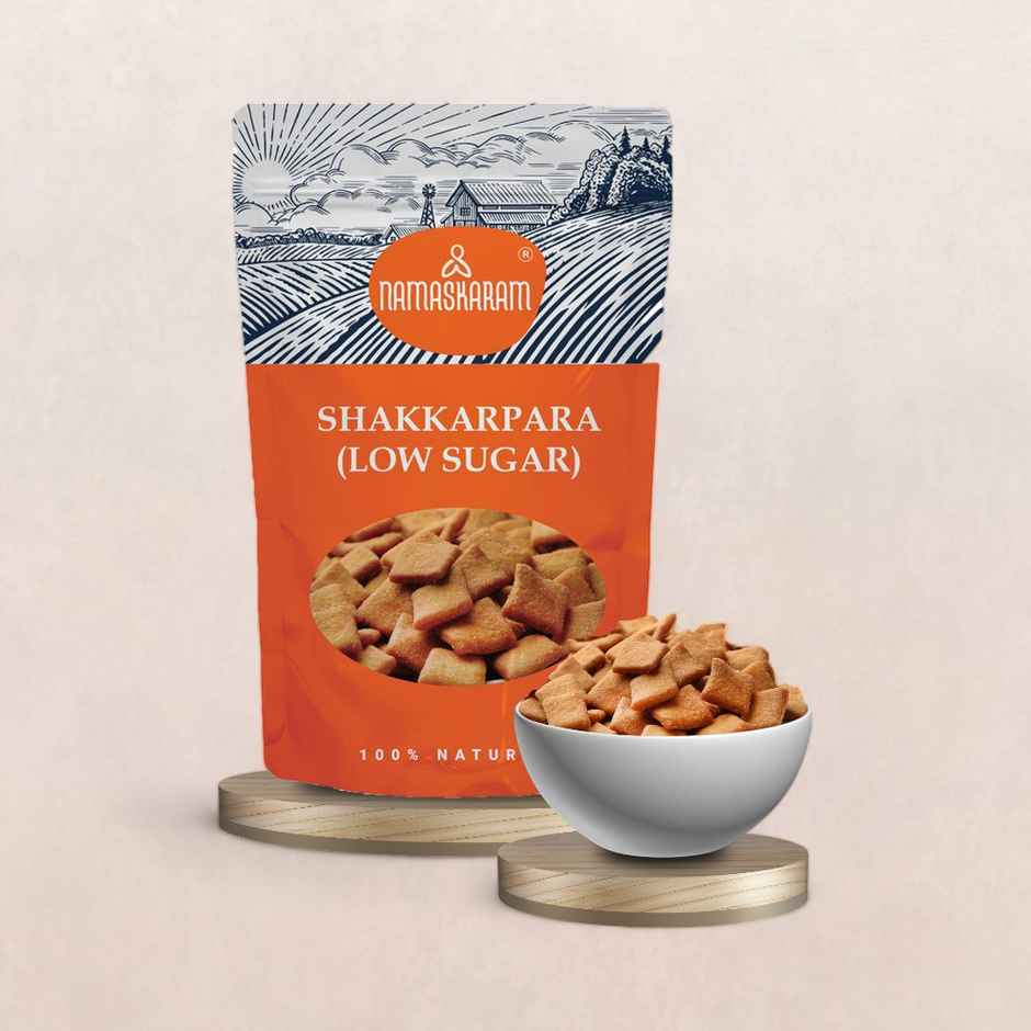 Namaskaram Shakkarpara | Low Sugar