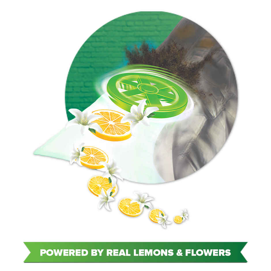 Vim Lemon Dishwash Liquid Gel (500ml) & Wheel Green Lemon & Jasmine Detergent Powder (1kg) Combo