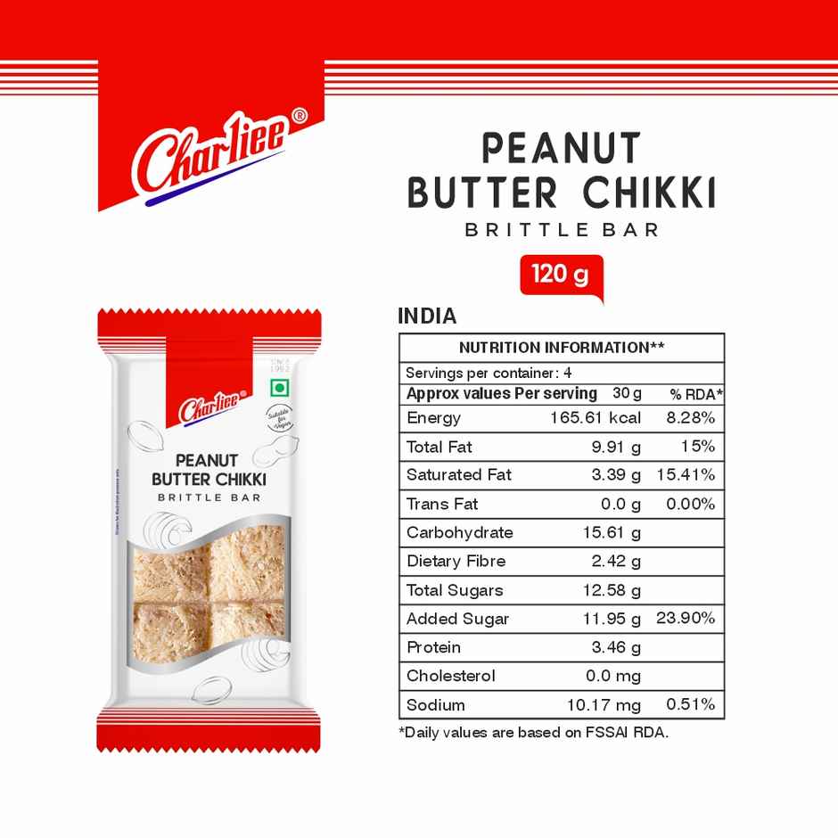 Charliee Peanut Butter Chikki | Crunchy & Tasty