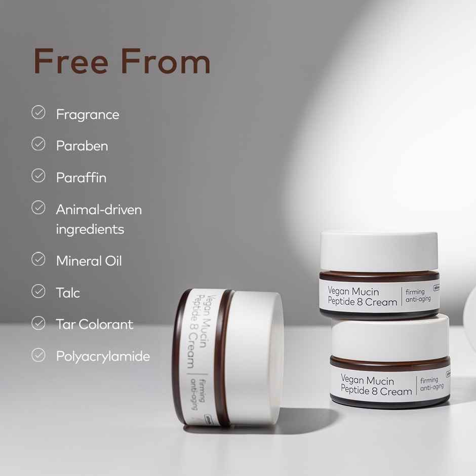 The Face Shop Alltimate Vegan Mucin 8 Peptide Cream - Anti Aging Korean Moisturizer With No Snails