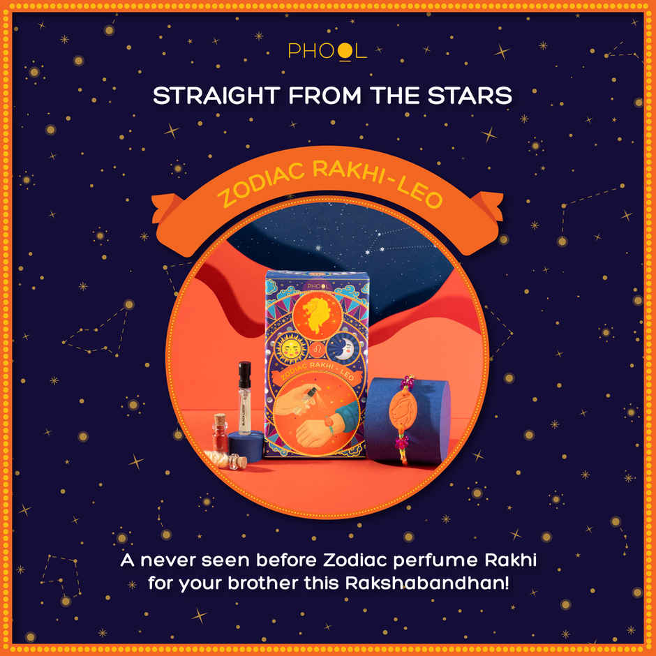 Zodiac Leo Rakhi for Brother (Phool)