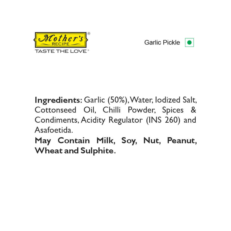 Mother's Recipe Garlic Pickle | South Indian Style