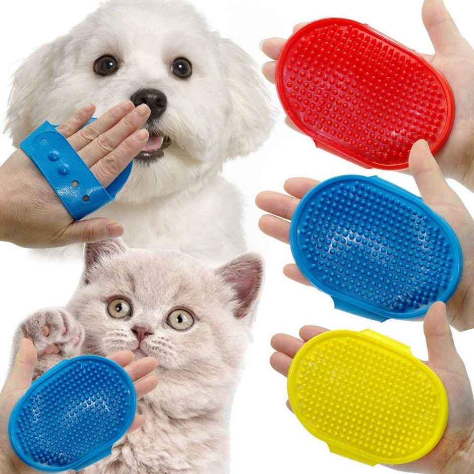 Foodie Puppies Bath Massage Pet Hand Glove | Assorted