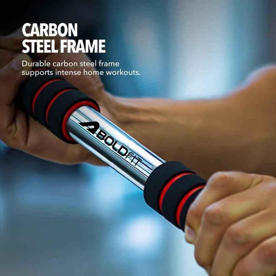 Boldfit Classic Core Pull-Up Bar with Extended Foam
