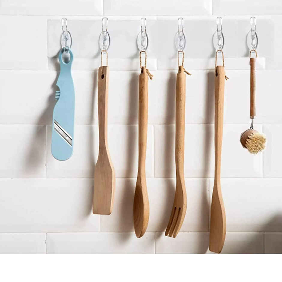 SE7EN Multipurpose Self Adhesive 6 hooks Hanger Strip