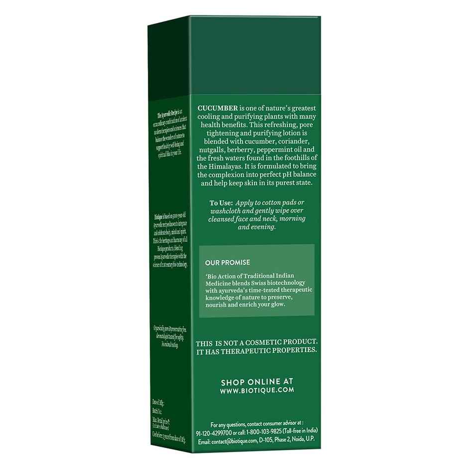 Biotique Cucumber Pore Tightening Refreshing Toner